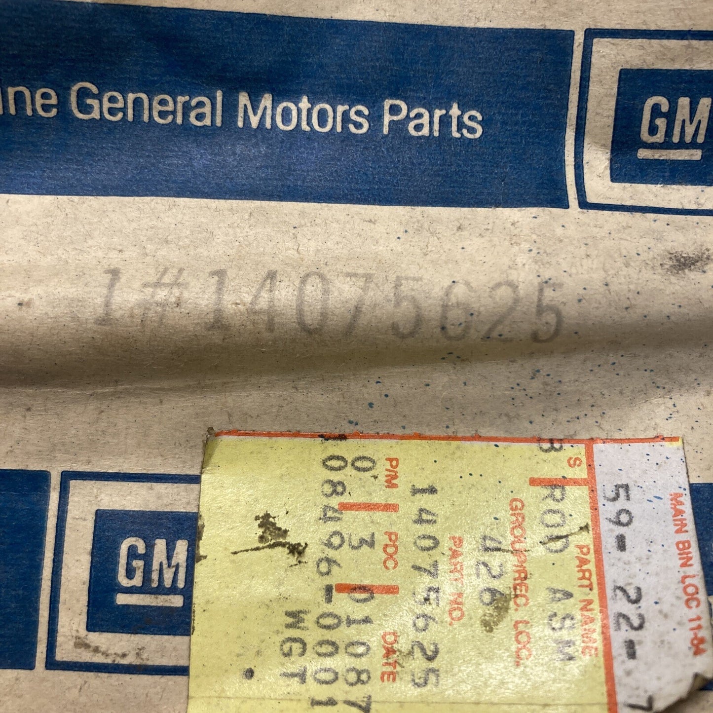 NEW GENUINE GM 14075625 Rod Assembly-Inlet Push