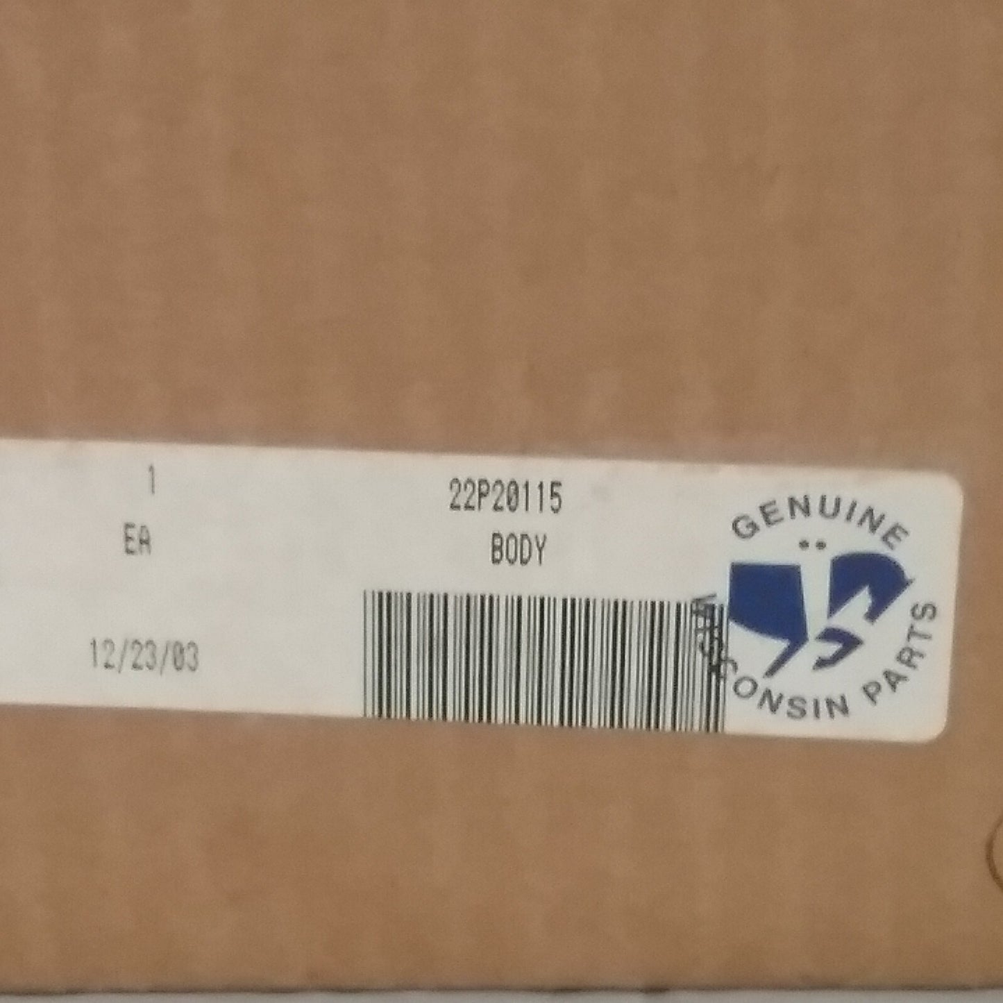NEW WISCONSIN 22P20115 AIR CLEANER BODY OIL CUP