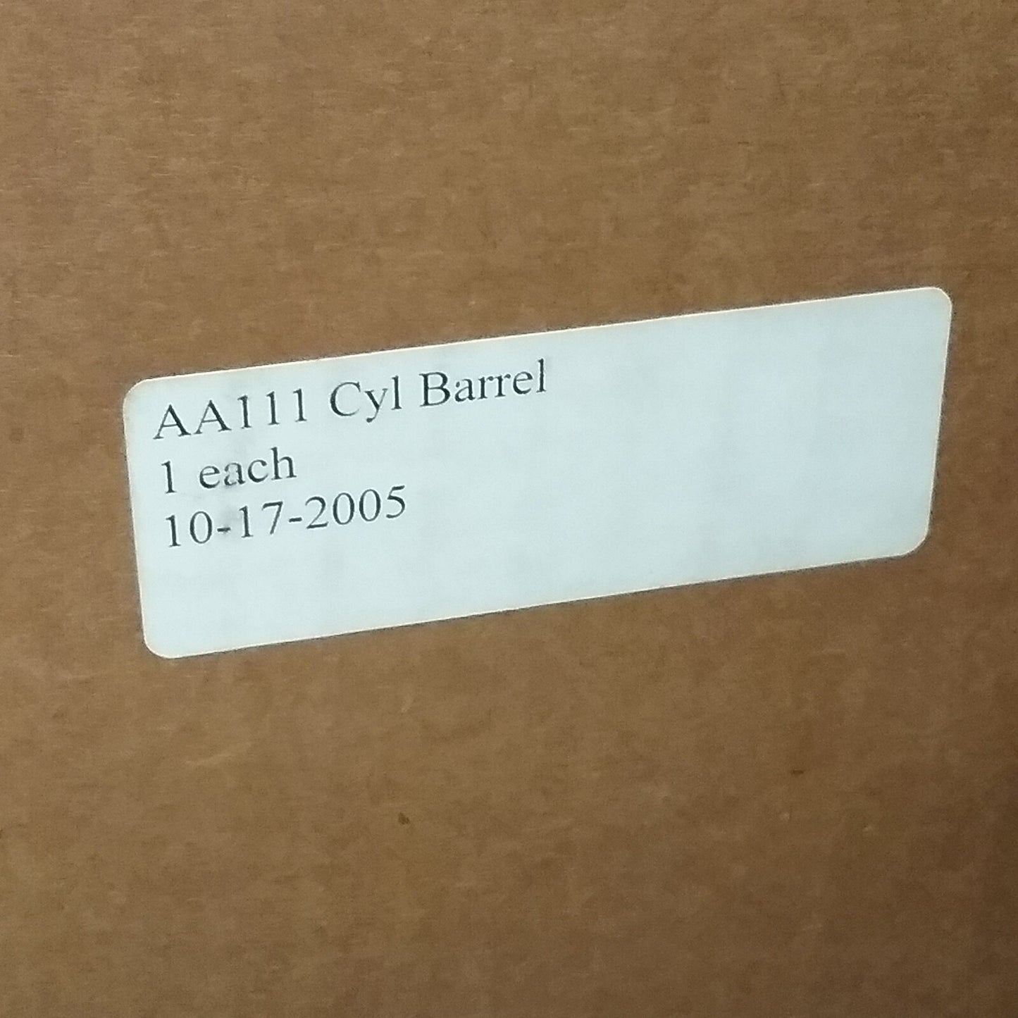 NEW WISCONSIN AA111 CYLINDER BARREL