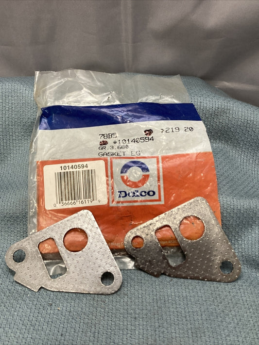 QTY 2 NEW ACDELCO 219-20 GASKET, EGR VALVE (ASBESTOS FREE) GM 10140594 GR 3.680
