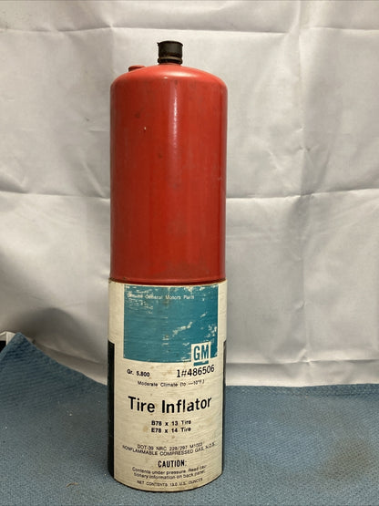 NEW GENIUNE GM 486506 TIRE INFLATOR B78 X 13 TIRE AND E78 X 14 TIRE GR.5.800