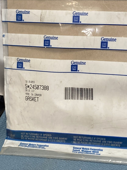 NEW GENUINE GM 24507388 GASKET, CRANKSHAFT REAR OIL SEAL HOUSING GM 24507388