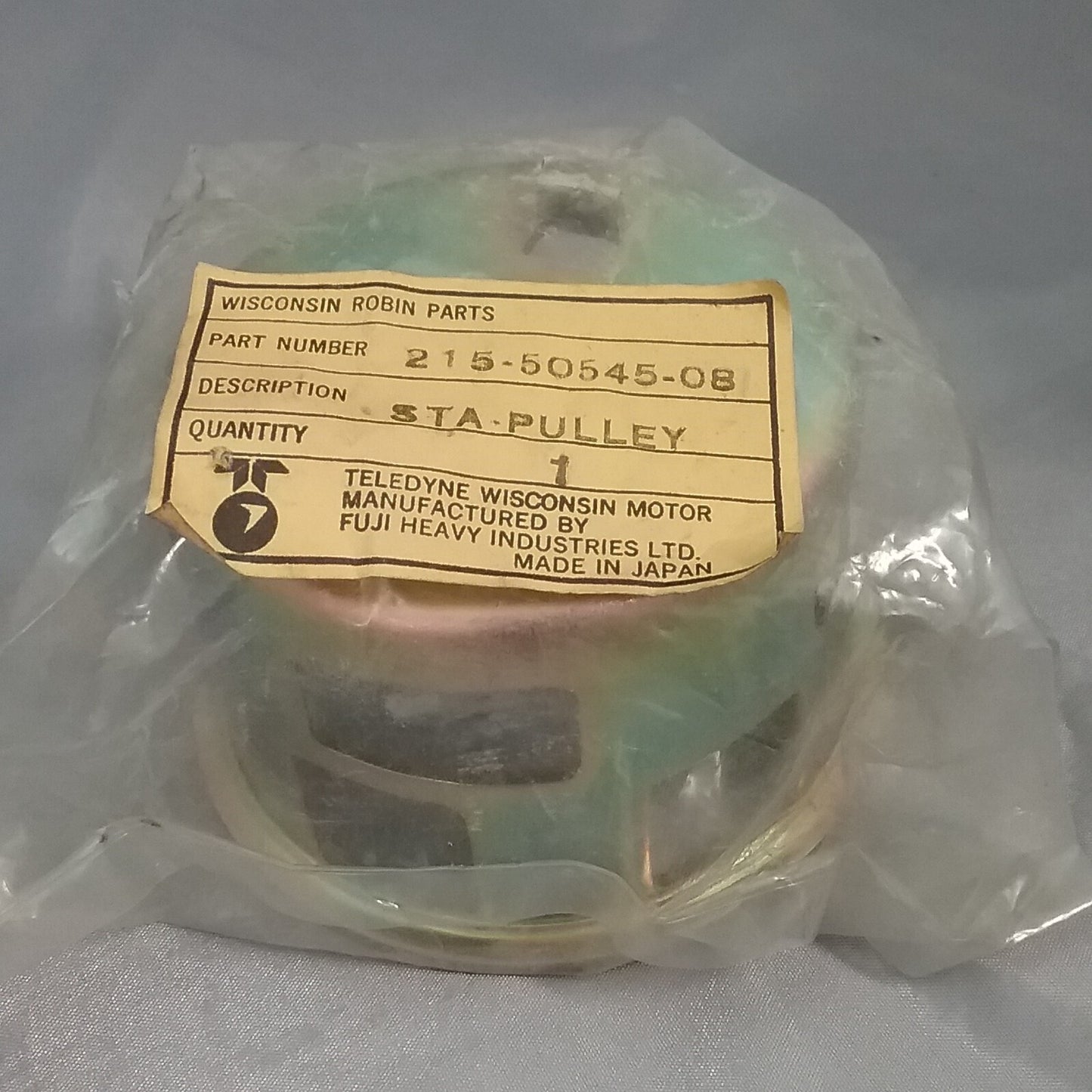 NEW WISCONSIN ROBIN SUBARU 215-50545-08 STARTER PULLEY