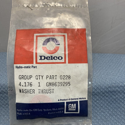 NEW ACDELCO 8639295 Washer, Trans Output Shaft Thrust