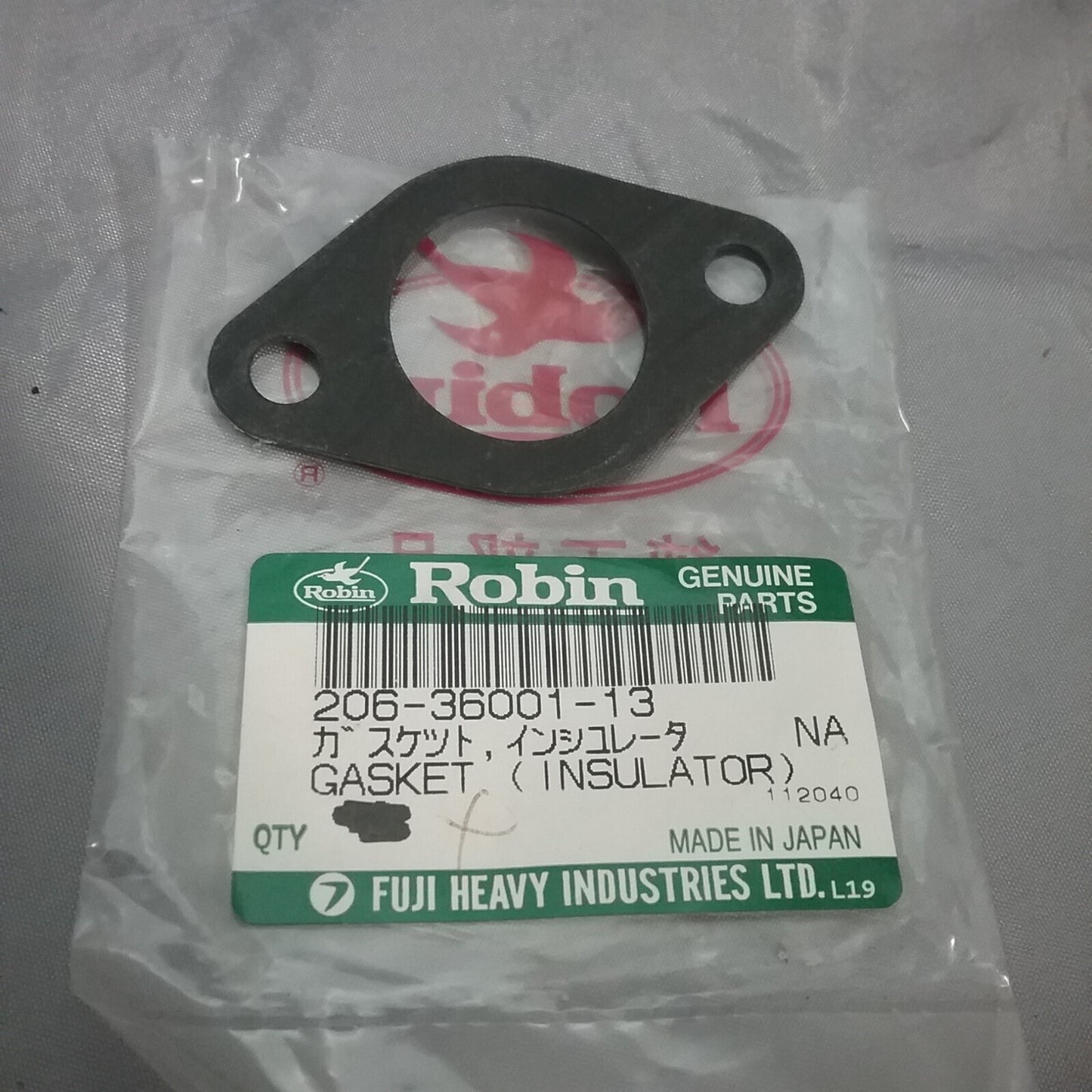 NEW ROBIN SUBARU 206-36001-13 INSULATOR GASKET REPLACES 206-36001-03