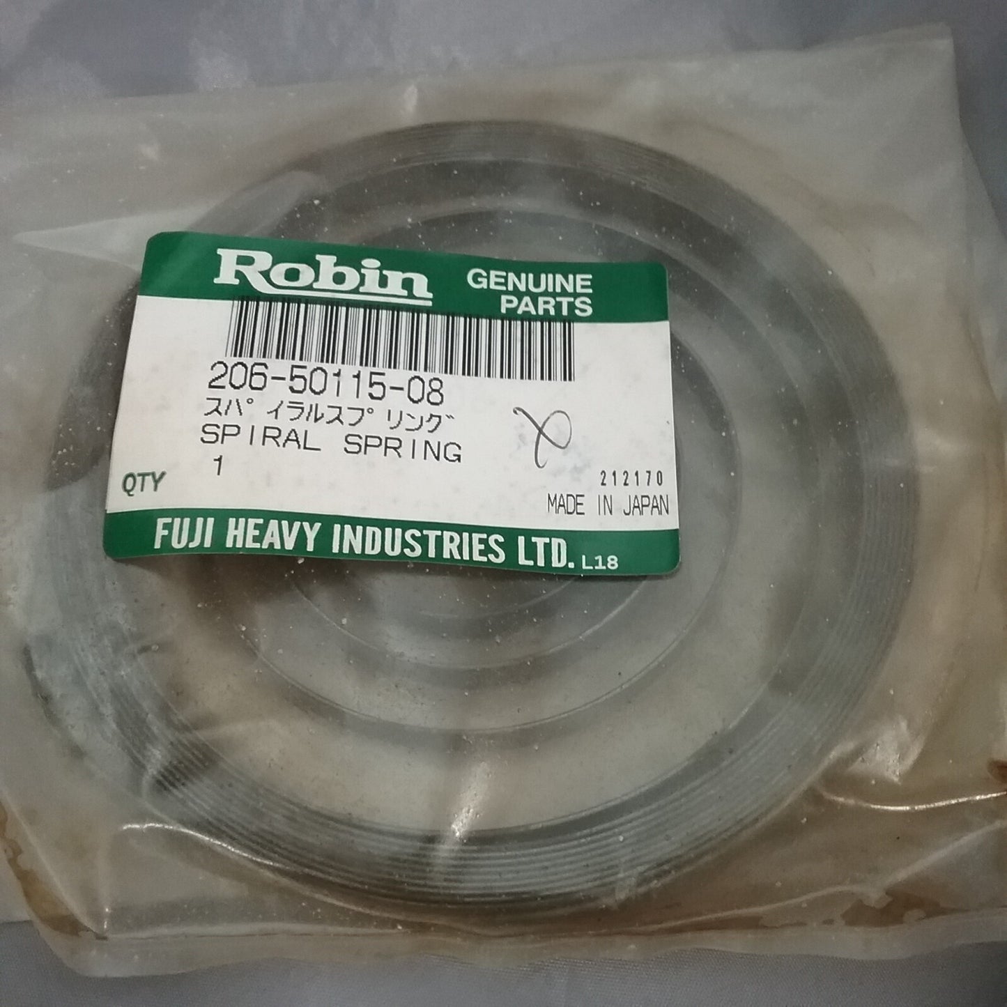 NEW ROBIN SUBARU 206-50115-08 SPIRAL SPRING