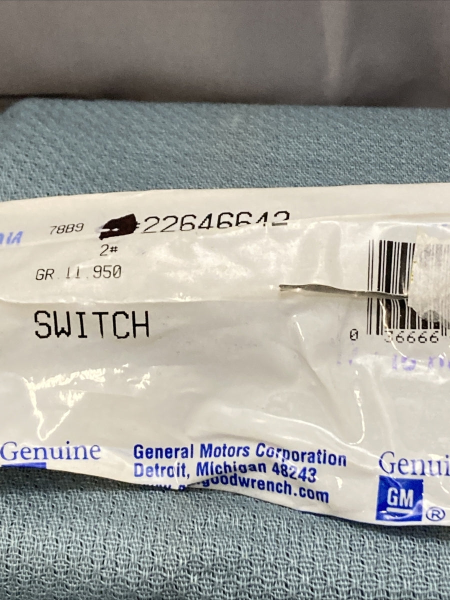 NEW GENUINE GM 22646642 SWITCH, DOOR JAM GR 11.950