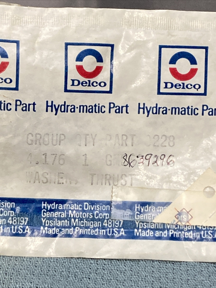 NEW ACDELCO/GM 8639296 THRUST WASHER GR 4.176