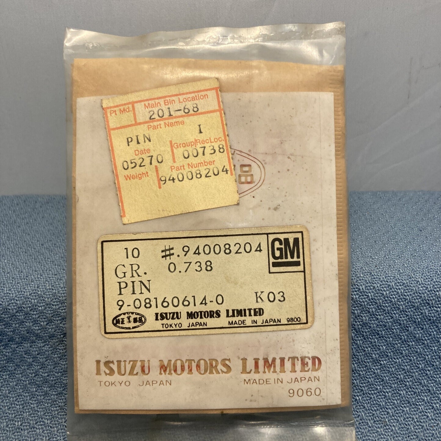 NEW GENUINE GM 94008204 Pin, Pulley ISUZU 9-94008204-0