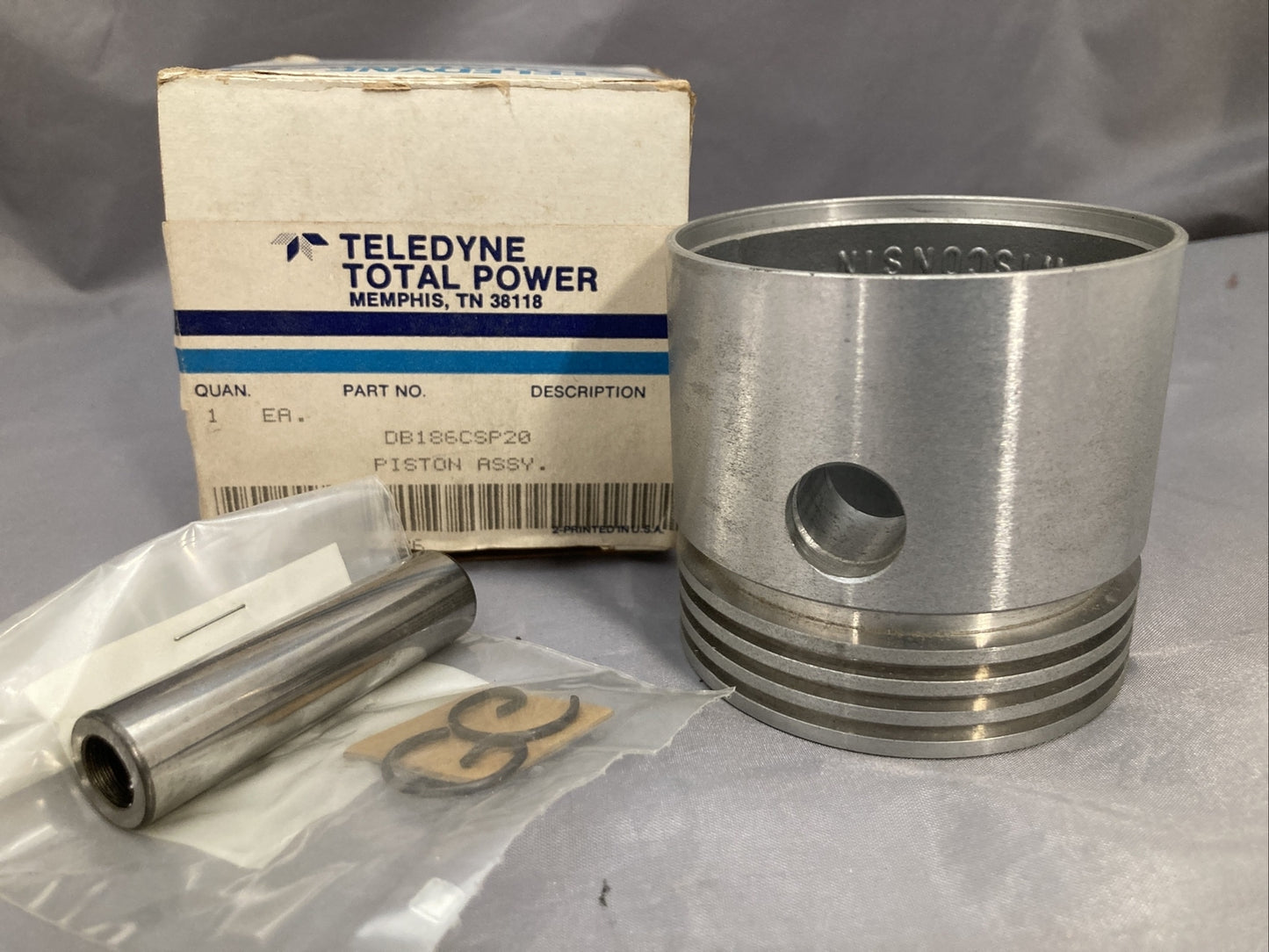 NEW TELEDYNE DB186CSP20 ASSY PISTON-PIN-RETAINER