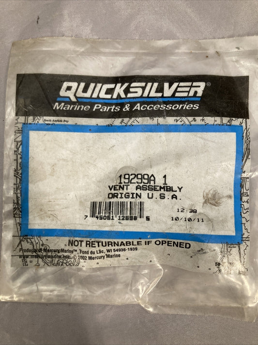 NEW GENUINE QUICKSILVER 19299A 1 VENT ASSY