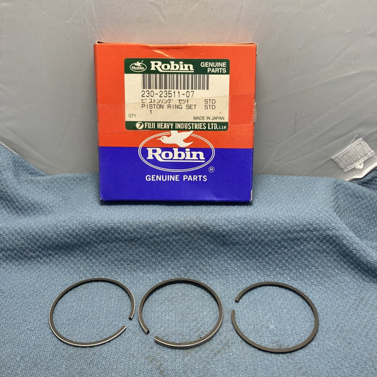 NEW ROBIN SUBARU 230-23511-07 PISTON RING SET STD
