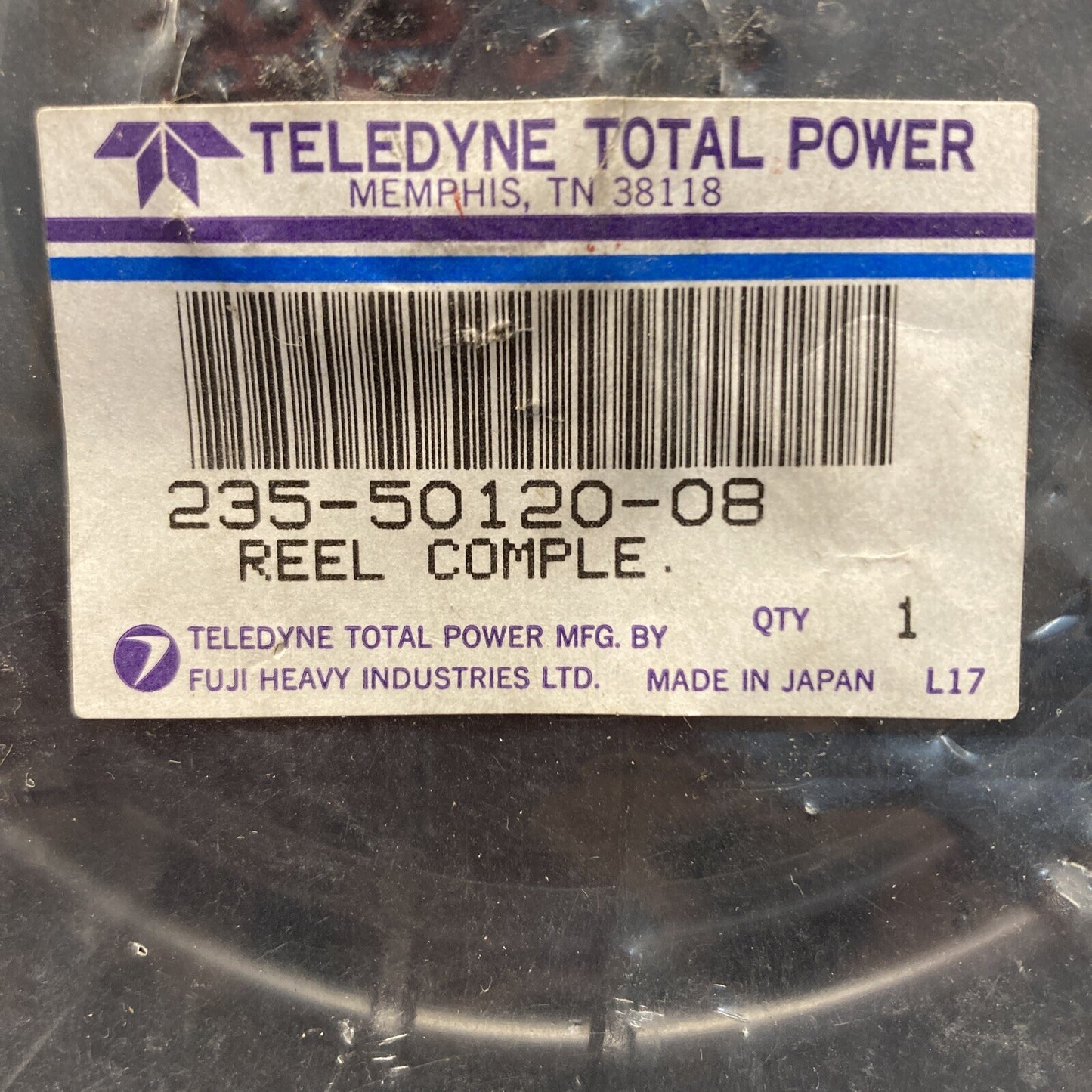 NEW TELEDYNE TOTAL POWER 235-50120-08 REEL COMPLETE