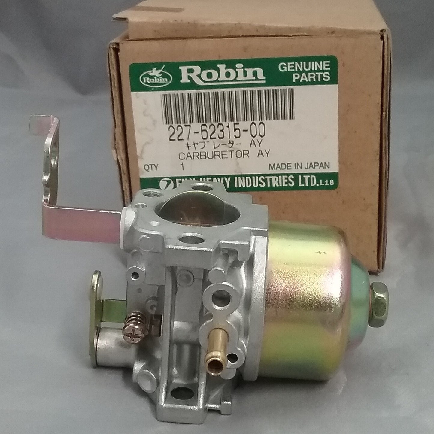NEW ROBIN SUBARU 227-62315-00 CARBURETOR SUPERSEDES 227-62312-00