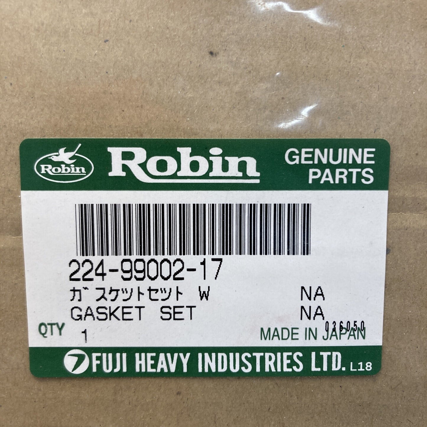 NEW ROBIN SUBARU 224-99002-17 GASKET SET (W)