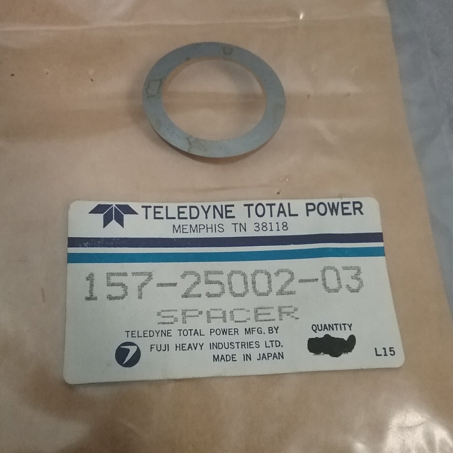 NEW TELEDYNE 157-25002-03 SPACER
