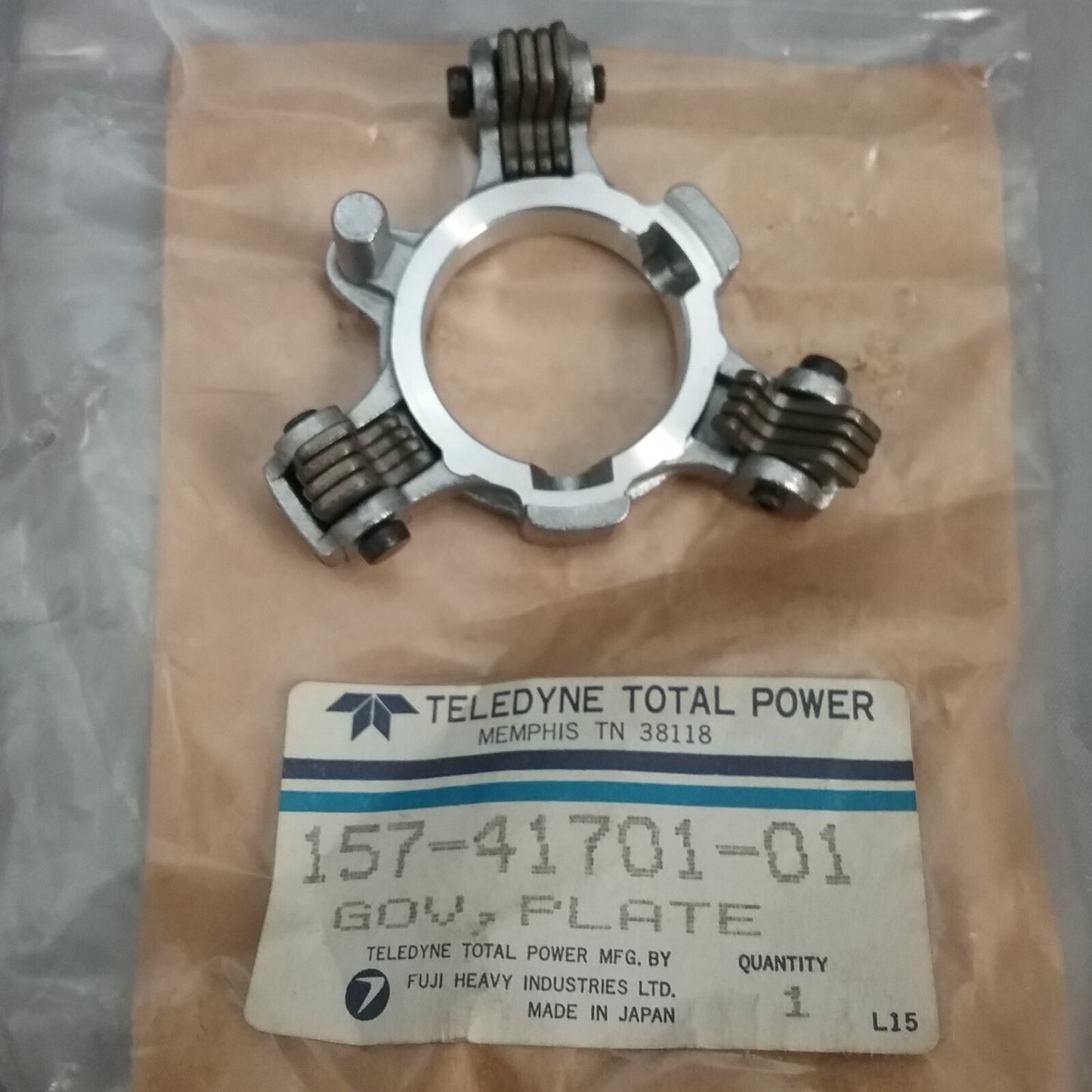 NEW TELEDYNE 157-41701-01 GOVERNOR PLATE