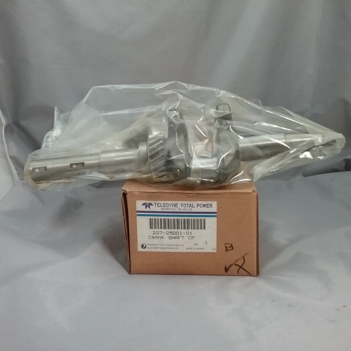 NEW TELEDYNE 227-25001-01 CRANKSHAFT