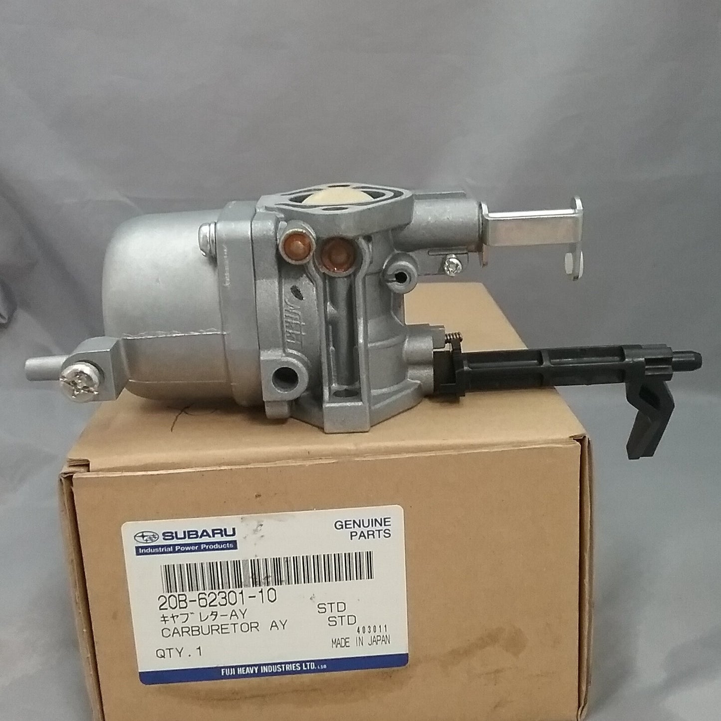 NEW GENUINE SUBARU 20B-62301-10 CARBURETOR SUPERSEDED 20B-62301-30 20B-62301-40