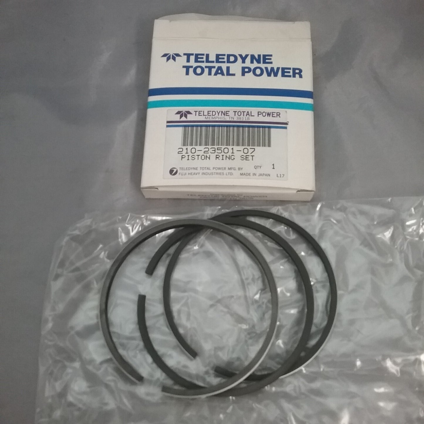 NEW TELEDYNE 210-23501-07 PISTON RING SET SUPERSEDED 210-23511-07