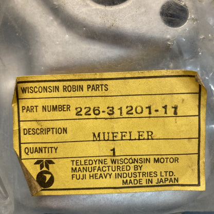 NEW WISCONSIN TELEDYNE 226-31201-11 MUFFLER