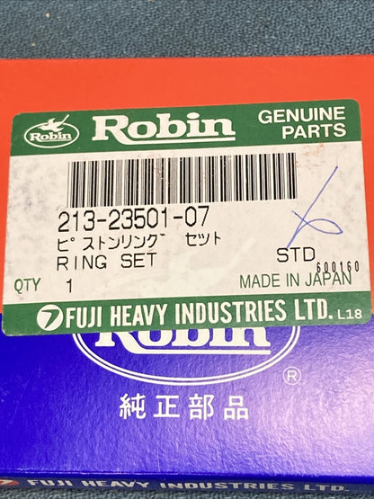 NEW ROBIN SUBARU 213-23501-07 PISTON RING SET STD