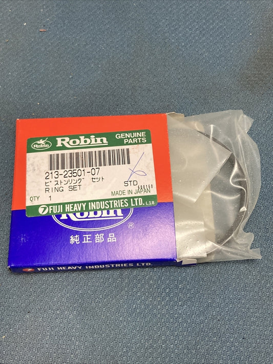 NEW ROBIN SUBARU 213-23501-07 PISTON RING SET STD