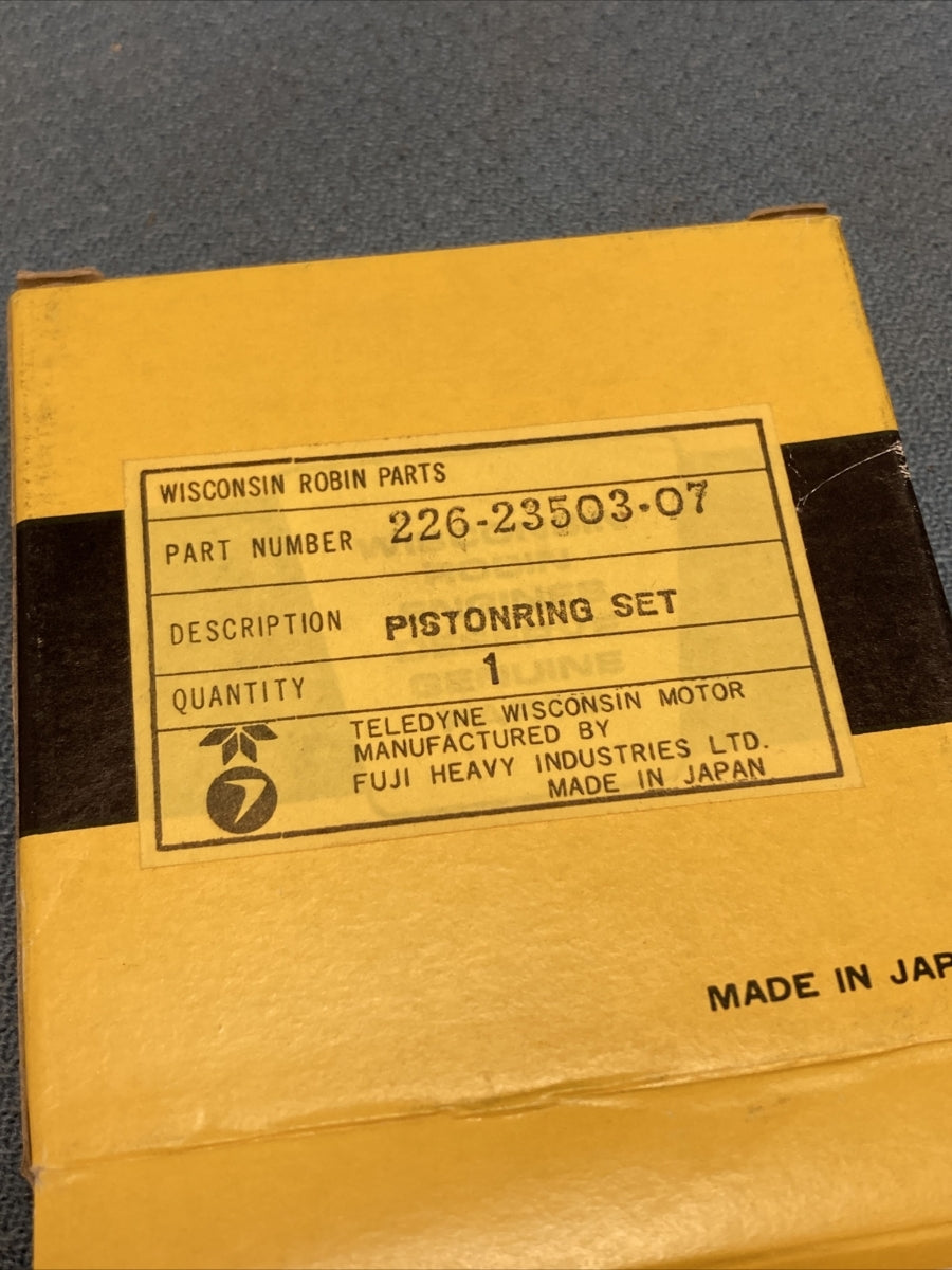 NEW WISCONSIN ROBIN 226-23503-07 PISTON RING SET