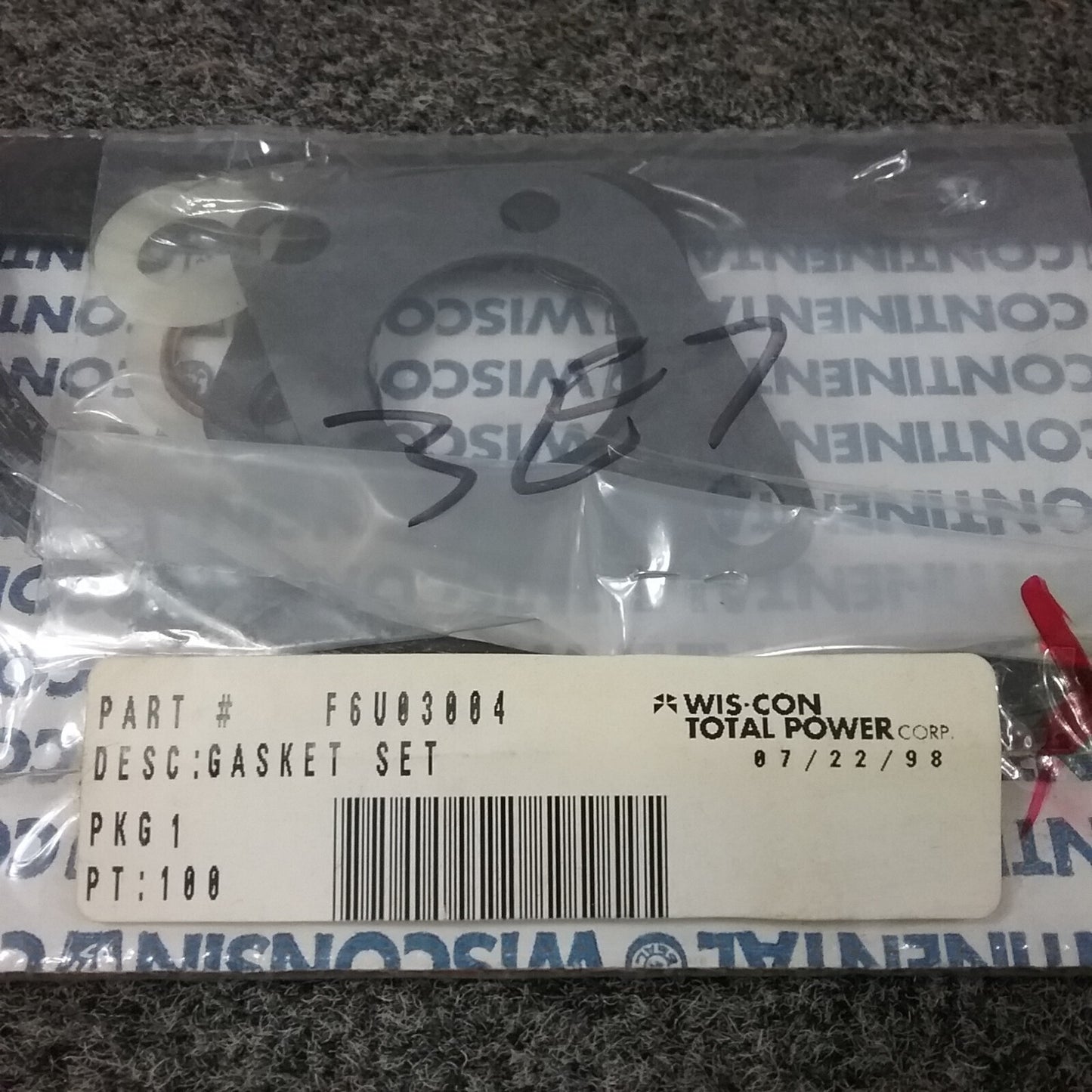 NEW WISCONSIN F6U3004 GASKET SET