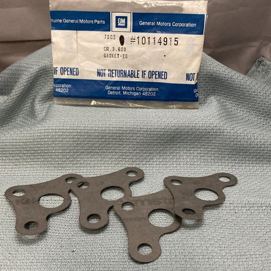 QTY 4 NEW GENUINE GM 10114915 GASKET, EGR VALVE ADAPTER 1987-1994 GR 3.680