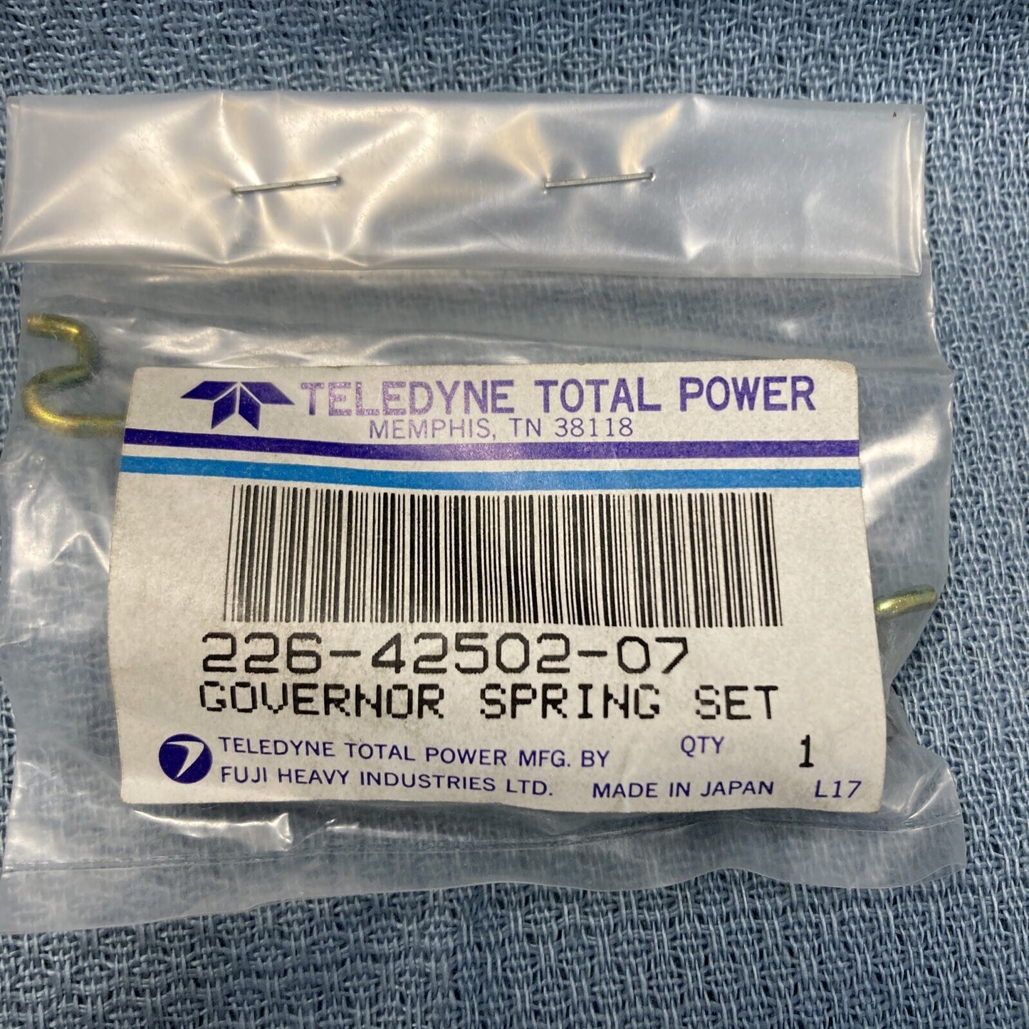 NEW TELEDYNE WINSCONSIN ROBIN SUBARU 226-42502-07 GOVERNOR SPRING SET