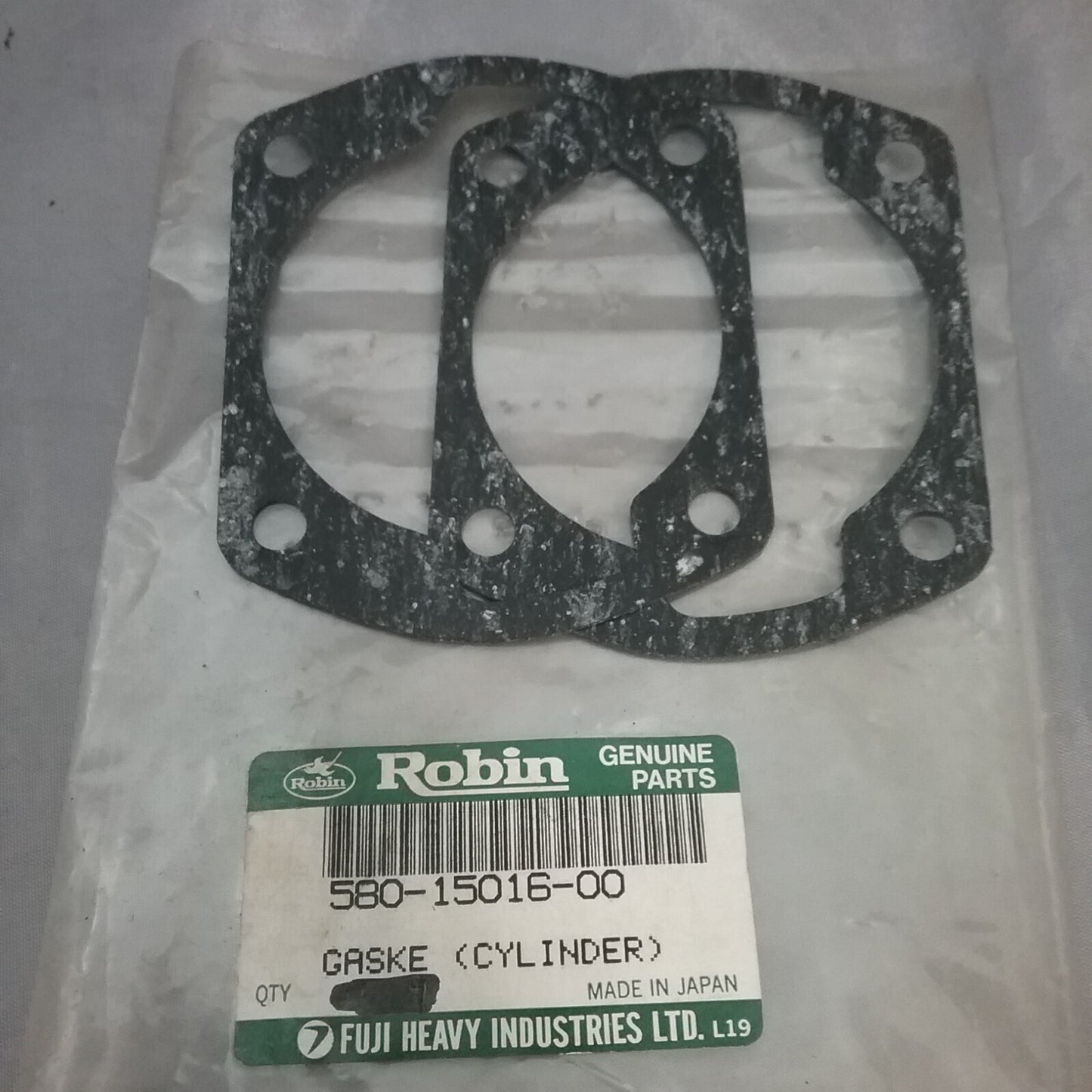 QTY2 NEW ROBIN SUBARU 580-15016-00 CYLINDER GASKET SUPERSEDED 580-15018-00