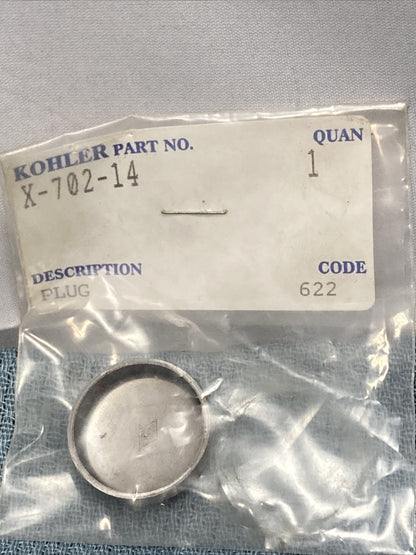 NEW GENUINE KOHLER X 702 14 PLUG