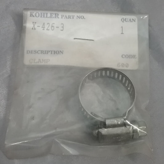 NEW GENUINE KOHLER X-426-3 CLAMP; HOSE SUPERSEDED 25 237 12-S 25 237 32-S