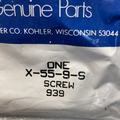 NEW GENUINE KOHLER X-55-9-S SCREW