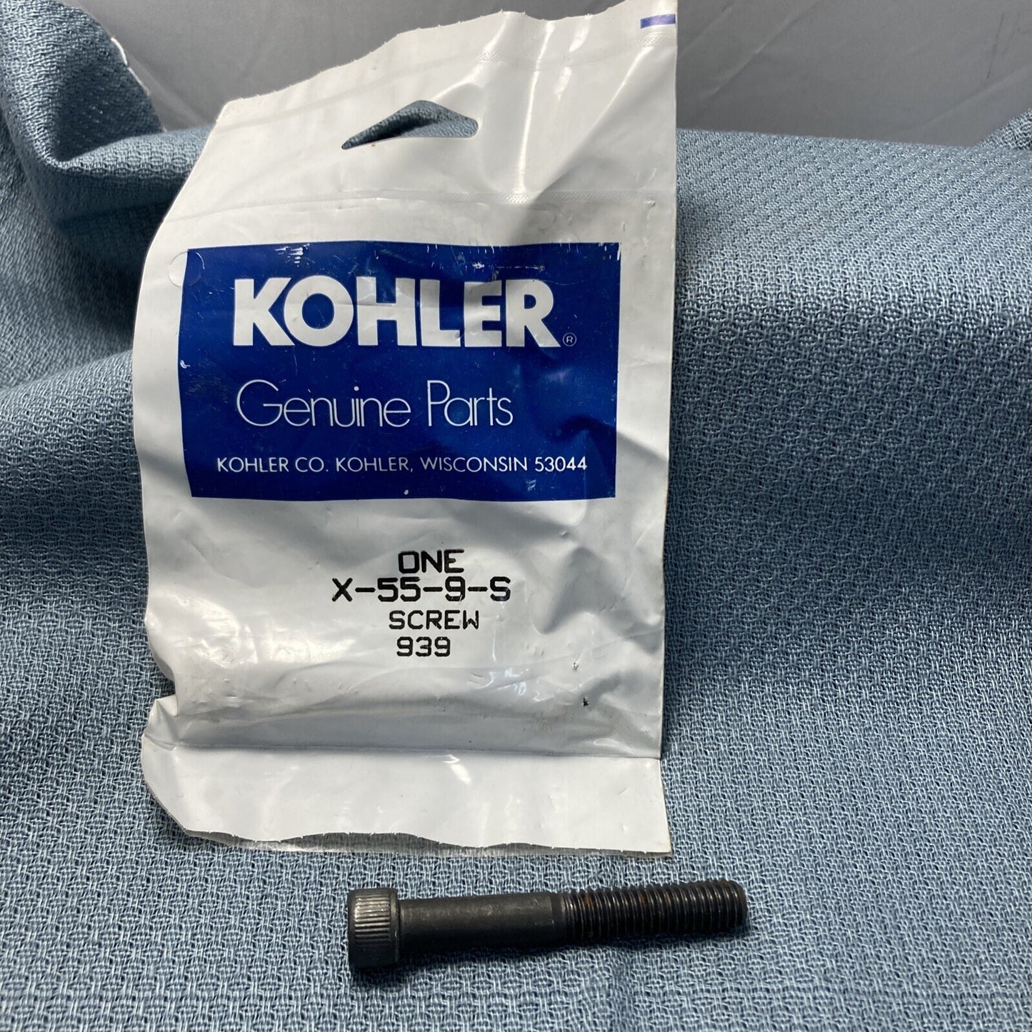 NEW GENUINE KOHLER X-55-9-S SCREW