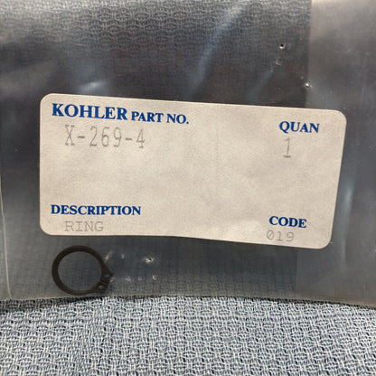 NEW GENUINE KOHLER X-269-4 RING