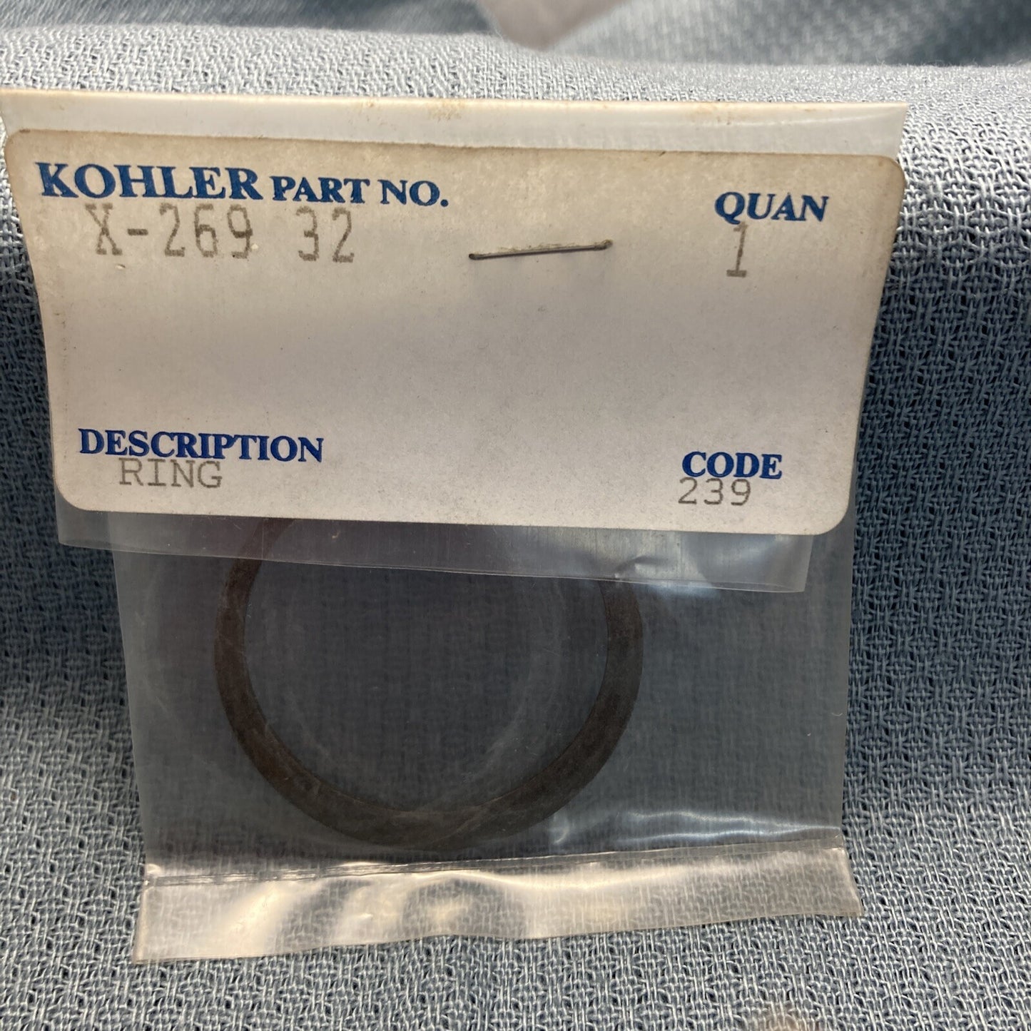 NEW GENUINE KOHLER X-269-32 RING