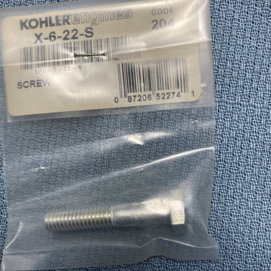 NEW GENUINE KOHLER X-6-22-S SCREW