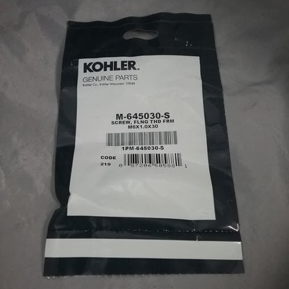 NEW GENUINE KOHLER M-645030-S THREAD FORMING SCREW SUPERSEDES M-645030
