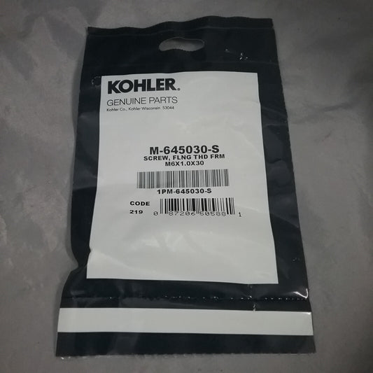 NEW GENUINE KOHLER M-645030-S THREAD FORMING SCREW SUPERSEDES M-645030