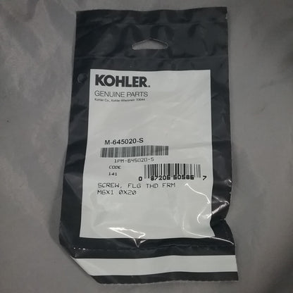 NEW GENUINE KOHLER M-645020-S SCREW; THREAD FORMING SUPERSEDES 25086396-S