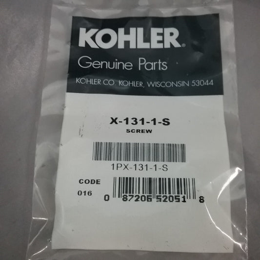 NEW GENUINE KOHLER X-131-1-S SCREW