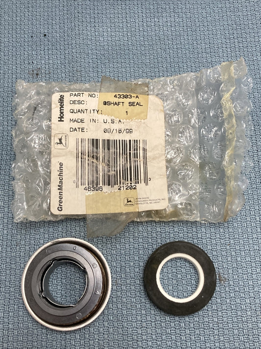 NEW GENUINE JOHN DEERE/GREEN MACHINE/HOMELITE 43303-A SHAFT SEAL