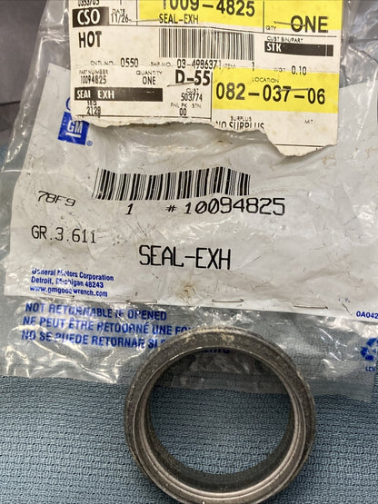NEW GENUINE GM 10094825 SEAL, EXHAUST MANIFOLD PIPE 1986-1993 GR 3.611