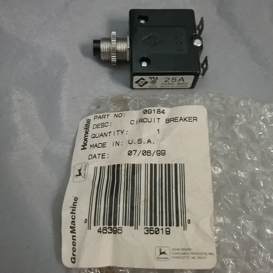 NEW GENUINE JOHN DEERE/GREEN MACHINE/HOMELITE 09184 CIRCUIT BREAKER