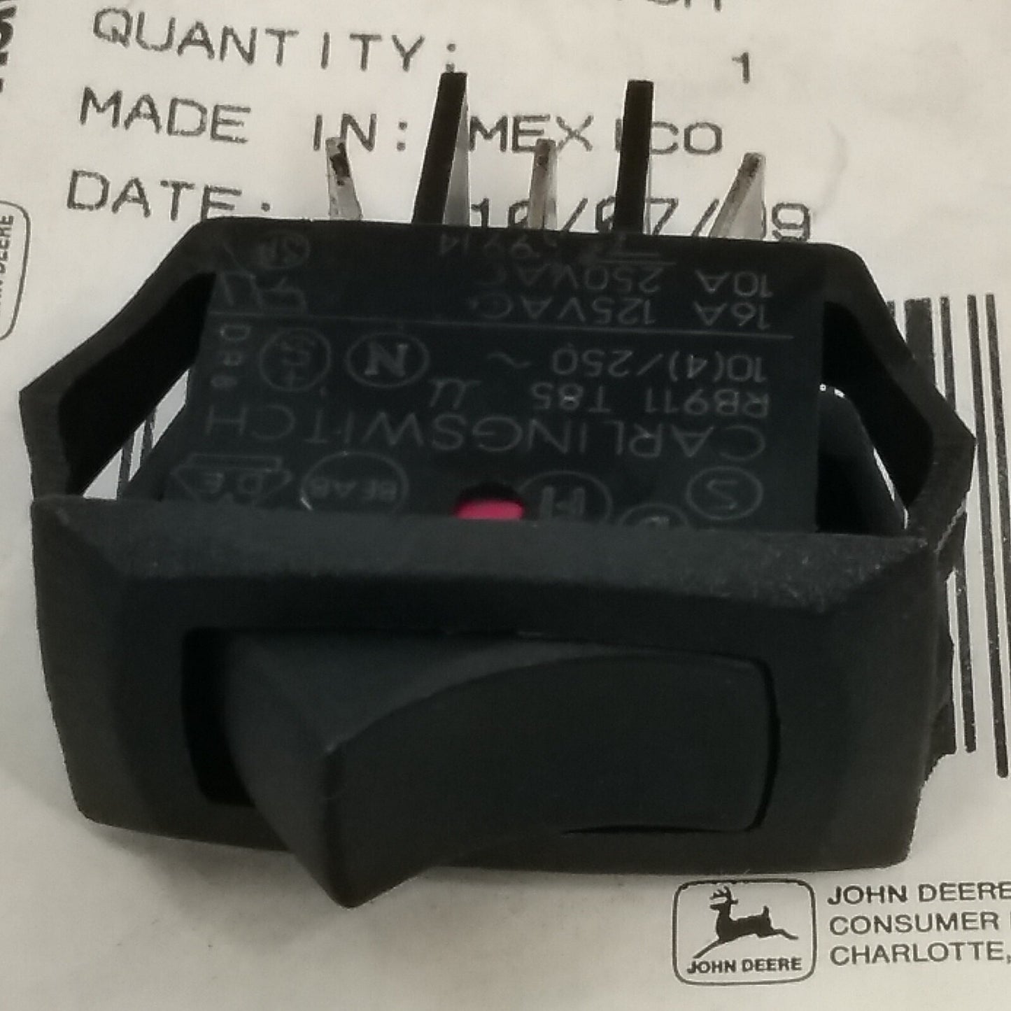 NEW GENUINE JOHN DEERE/GREEN MACHINE/HOMELITE 49299 SWITCH