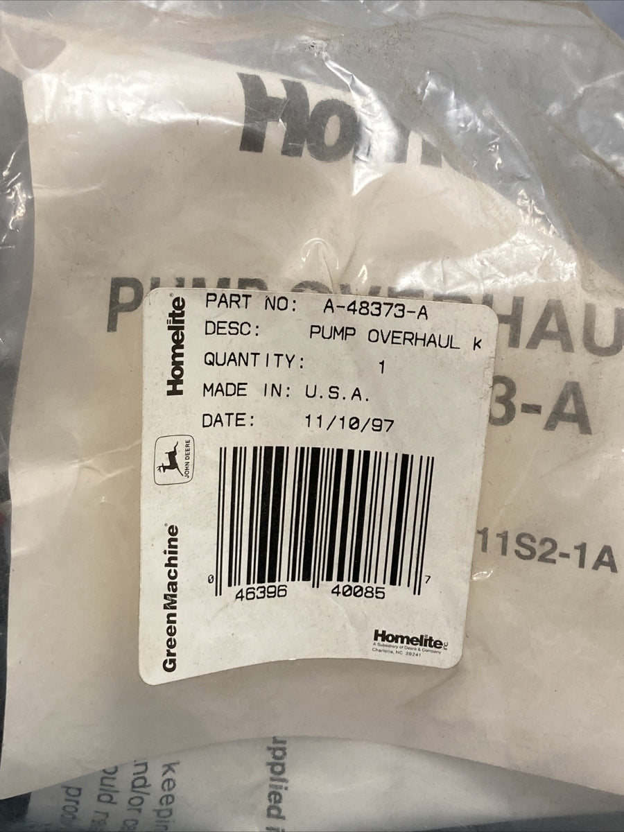 NEW HOMELITE A-48373-A OVERHAUL PUMP KIT