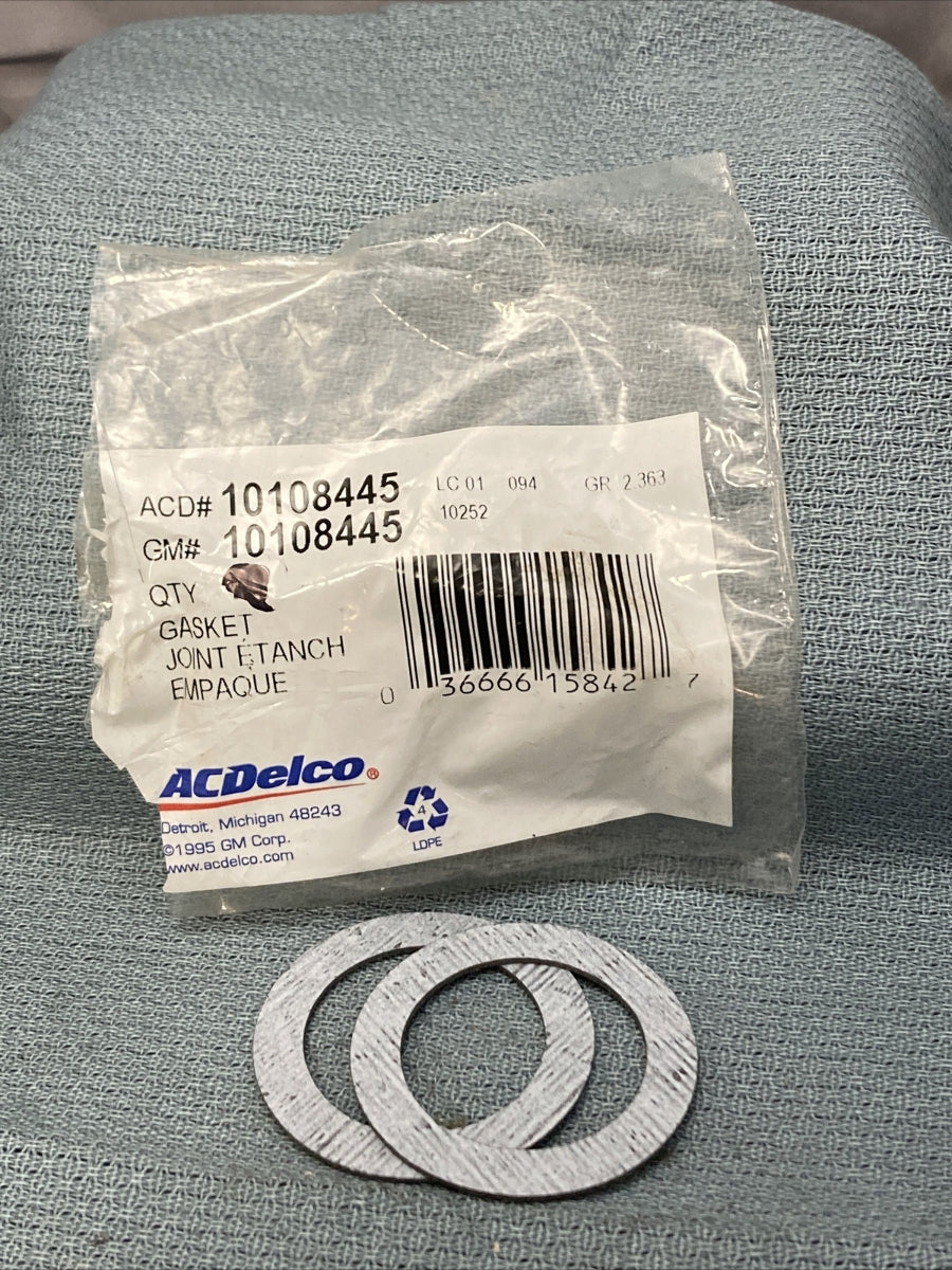 QTY 2 NEW ACDELCO/GM 10108445 GASKET, DISTRIBUTOR 1982-2007 GR 2.363