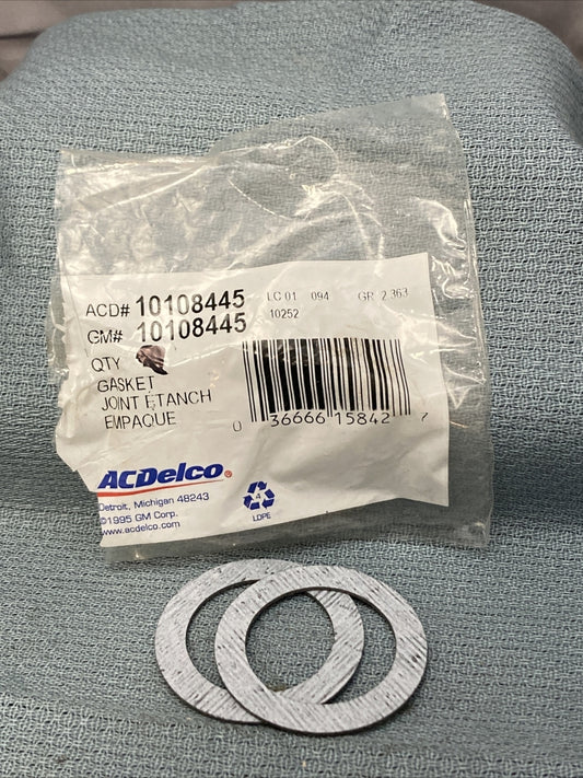 QTY 2 NEW ACDELCO/GM 10108445 GASKET, DISTRIBUTOR 1982-2007 GR 2.363